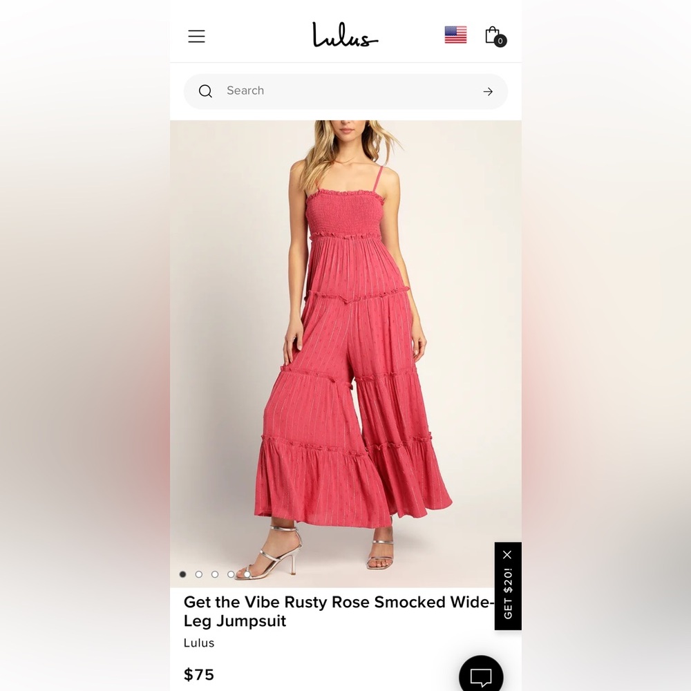 NWT lulus jumpsuit